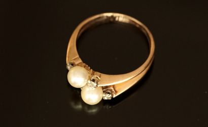 Antique ring in 18K yellow gold (750/°°)...