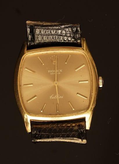 ROLEX - CELINI, men's watch in 18K (750/°°)...