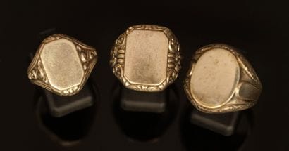 SET in silver 925/°° composed of 3 signet...