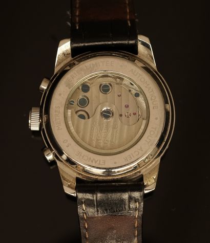 LIP - Stainless steel chronograph watch,...