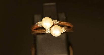 Antique ring in 18K yellow gold (750/°°)...