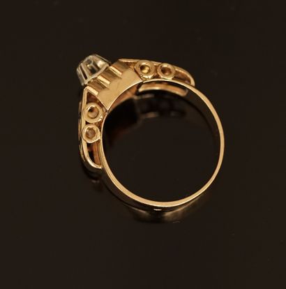 JONC ring in 18k (750/°°) yellow gold, art...