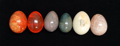 LOT of eggs in various hard stones and one...