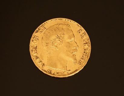 PIECE de 20F or Napoléon, 1858. PB: 6.5g...
