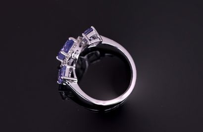 RING in 18k white gold (750/°°) set with...