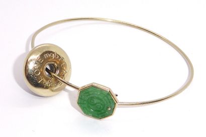 18K (750/°°) white gold JONC centered with...