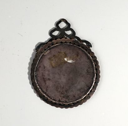 LARGE silver PENDANT decorated with knotted...