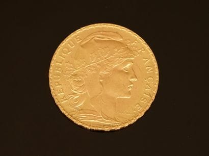 PIECE de 10F or coq, 1901. PB: 3.2g.
