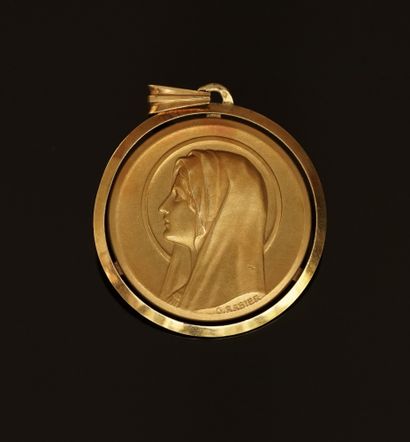 IMPORTANT MEDAL in 18k gold (750/°°) presenting...