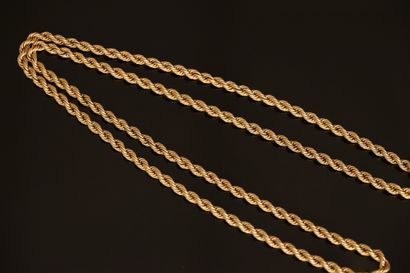 NECKLACE in 18k yellow gold (750/°°°) with...