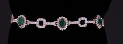 BRACELET line in yellow gold 14k (585/°°)...