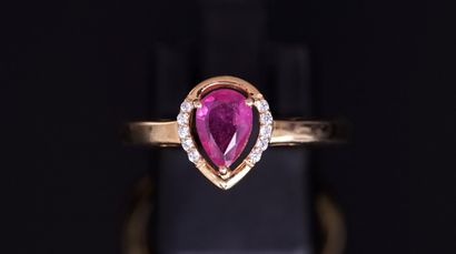 GOLDEN SILVER RING 925/°° centered with a...