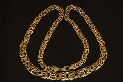 NECKLACE in 18k yellow gold (750/°°) with...