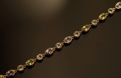 BRACELET in silver gilt 925 / ° ° (vermeil)...