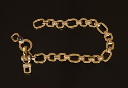 BRACELET in 18k gold (750/°°) with hollow...
