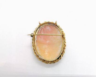 18K (750/°°) yellow gold PENDANT, with a...