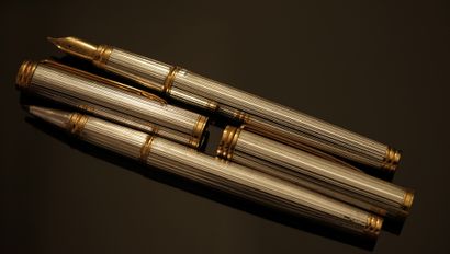 WATERMANN - Silver and gold-plated set including...