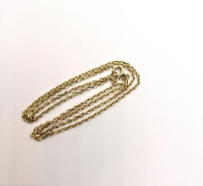 CHAIN in 18K (750/°°) yellow gold, curb chain,...