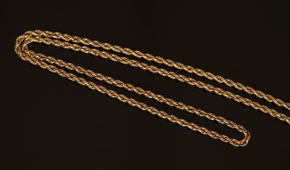 NECKLACE in 18k yellow gold (750/°°°) with...