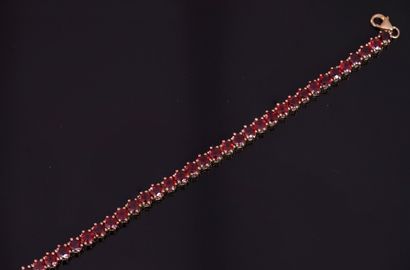 BRACELET line silver gilt 925 / ° ° (vermeil)...