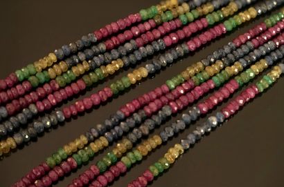 NECKLACE multiranks (5) composed of round...