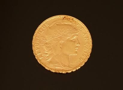 PIECE de 20F or coq, 1912. PB: 6.5g.
