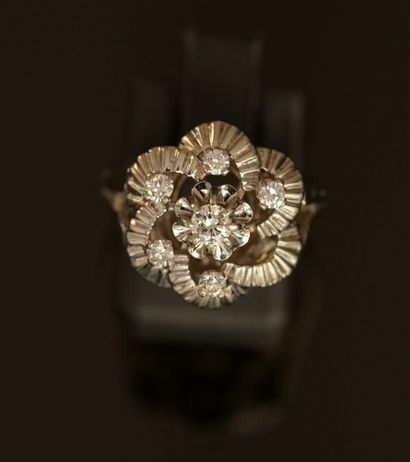 RING in 18k (750/°°) white gold 