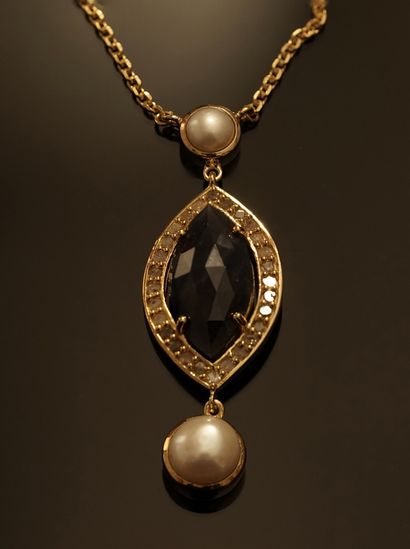 NECKLACE in silver gilt (vermeil) 925/°°...