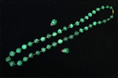 Adornment composed of a necklace and a pair...