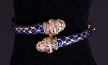 RIGID BRACELET in 18k (750/°°) yellow gold...