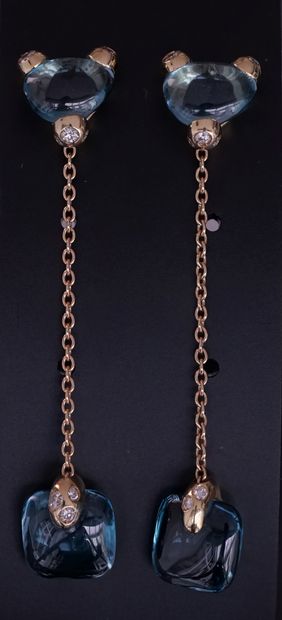POMELLATO - PAIR OF EARRINGS in 18k (750/°°)...