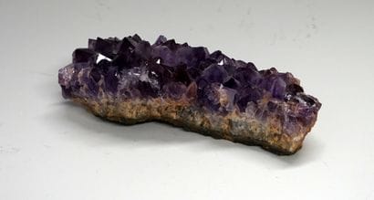 MORTAR OF GEODE of amethyst. 21x7cm.