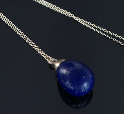 
Pendant made of a drop of lapis lazuli,...