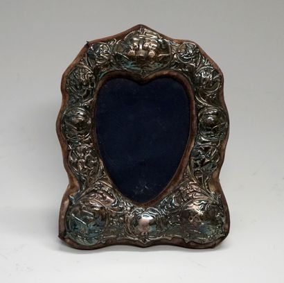 SMALL velvet frame on a wooden frame, the...