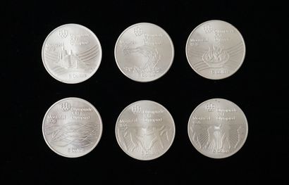 LOT of 6 silver coins 925°/°° 