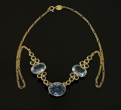 NECKLACE in 18k yellow gold (750/°°) the...