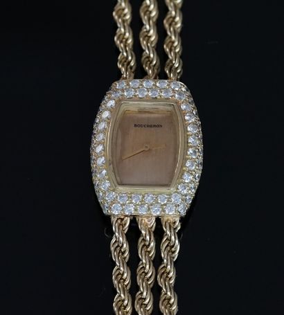 BOUCHERON - BRACELET WATCH in 18k (750/°°)...