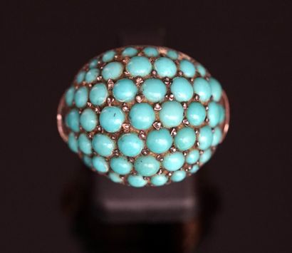 BAGUE en alliage d'or inf. à 375°/°° de forme...