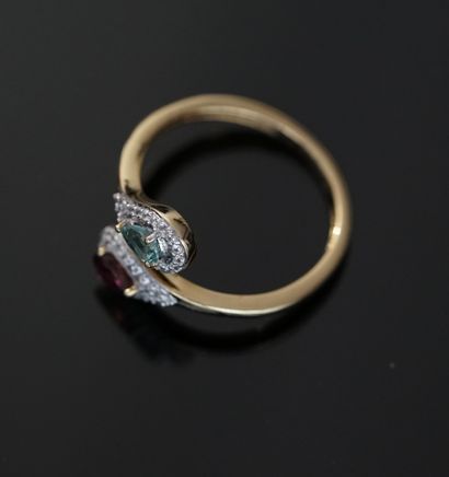Silver ring gilt 925 / ° 