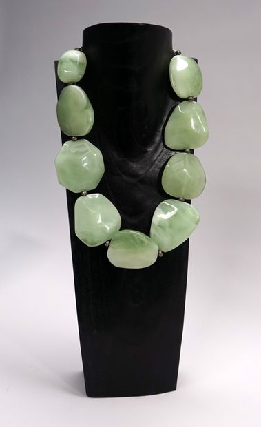 DOMINIQUE DENAIVE - Resin necklace made of...