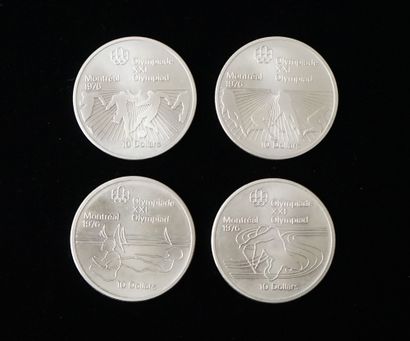 LOT of 4 silver coins 925°/°° 