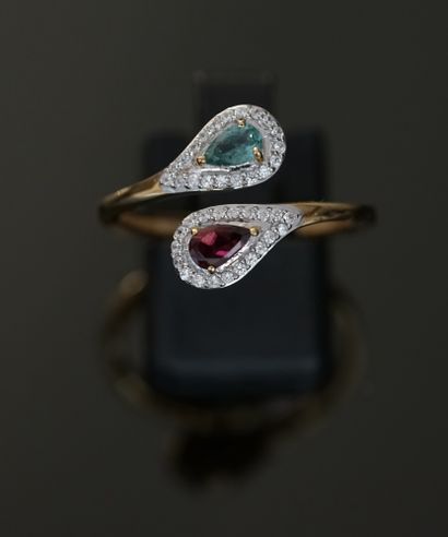 Silver ring gilt 925 / ° 
