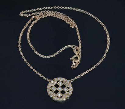 18k (750/°°) yellow gold PENDANT and its...