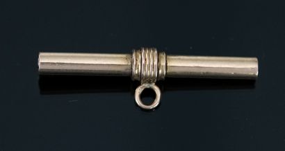 CLEF de montre en or 18K (750/°°) sur âme...