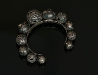 BRACELET rigid semi-open silver min 800 °...