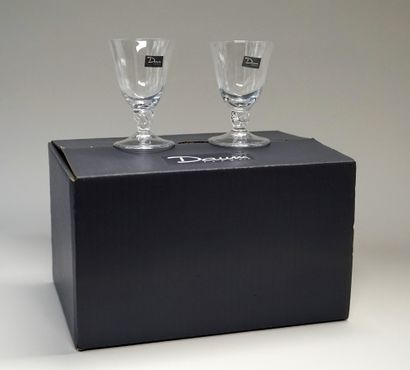DAUM - Suite of 12 port glasses model Bolero....