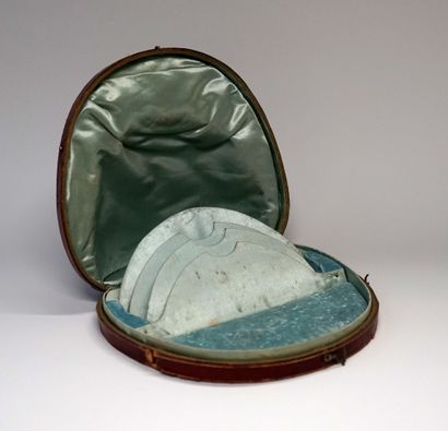 LARGE SHAPED CASE (probably for tiaras) in...