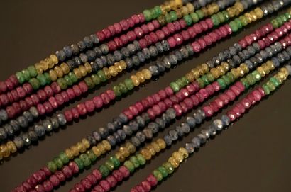 NECKLACE multiranks (5) composed of round...