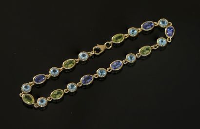 BRACELET in silver gilt 925 / ° ° (vermeil)...