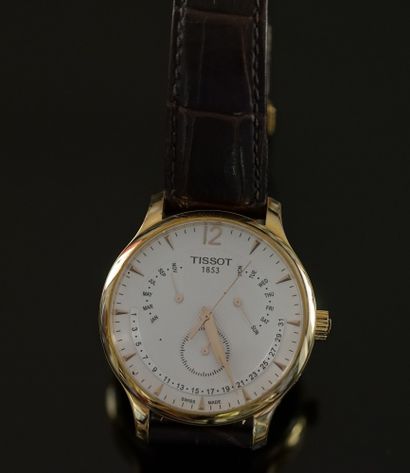 TISSOT - 1853 - MEN'S BRACELET WATCH in gilt...